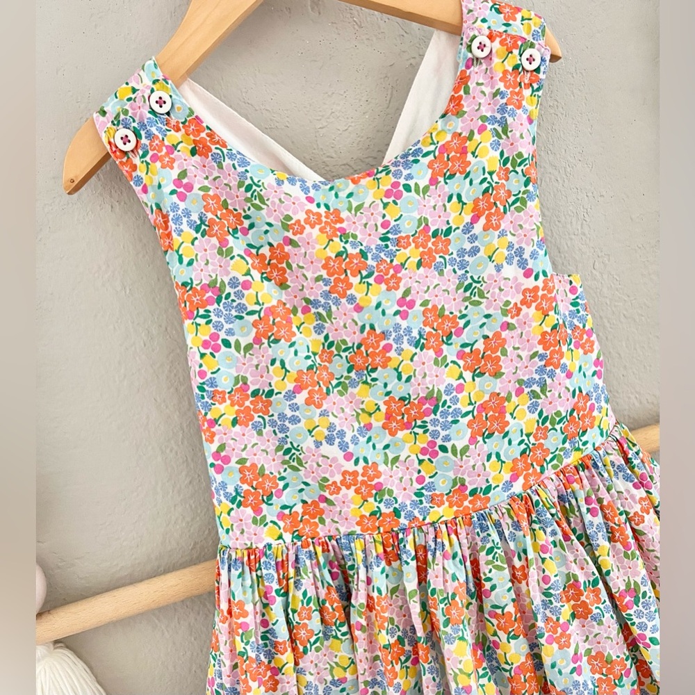 Mini Boden Harper Cross Back Floral Dress - Picture 3 of 7